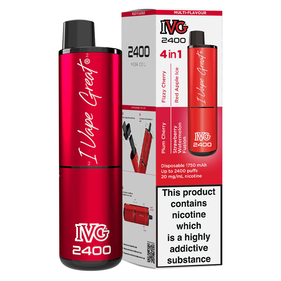 Red Raspberry Edition | IVG 2400 Disposable Vape 20mg